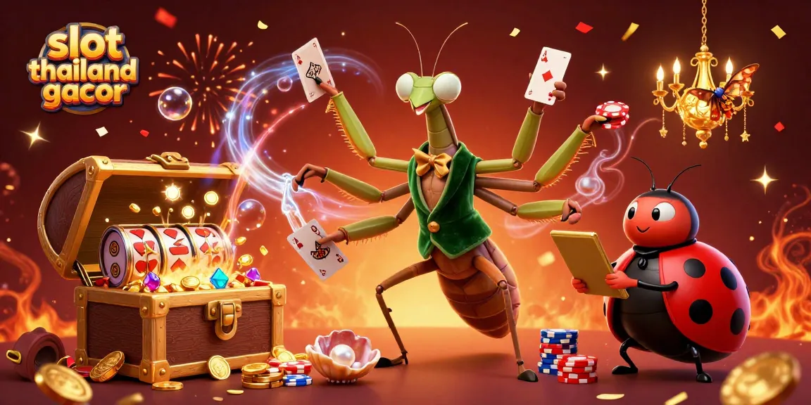 Experience the excitement of slot thailand gacor with vibrant 3D characters in a lively casino scene.