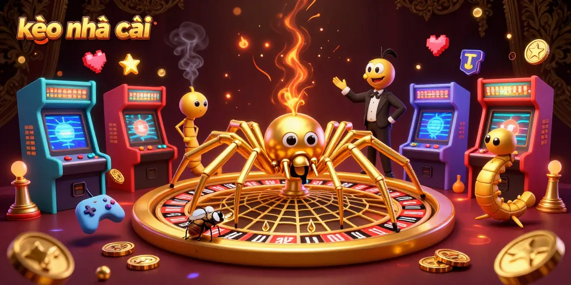 Spin with the kèo nhà cái as the centipede croupier creates a golden web of bets.