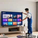 Installation of British IPTV by licensed professional, trusted local service.